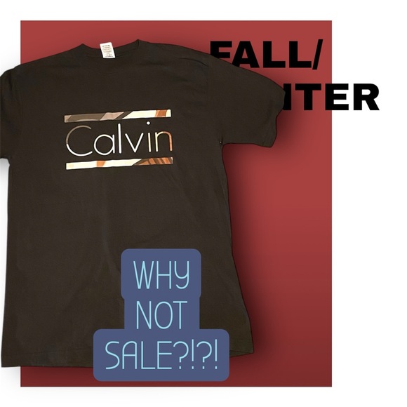 Calvin Klein Black Graphic Short Sleeve Tee - Picture 1 of 11
